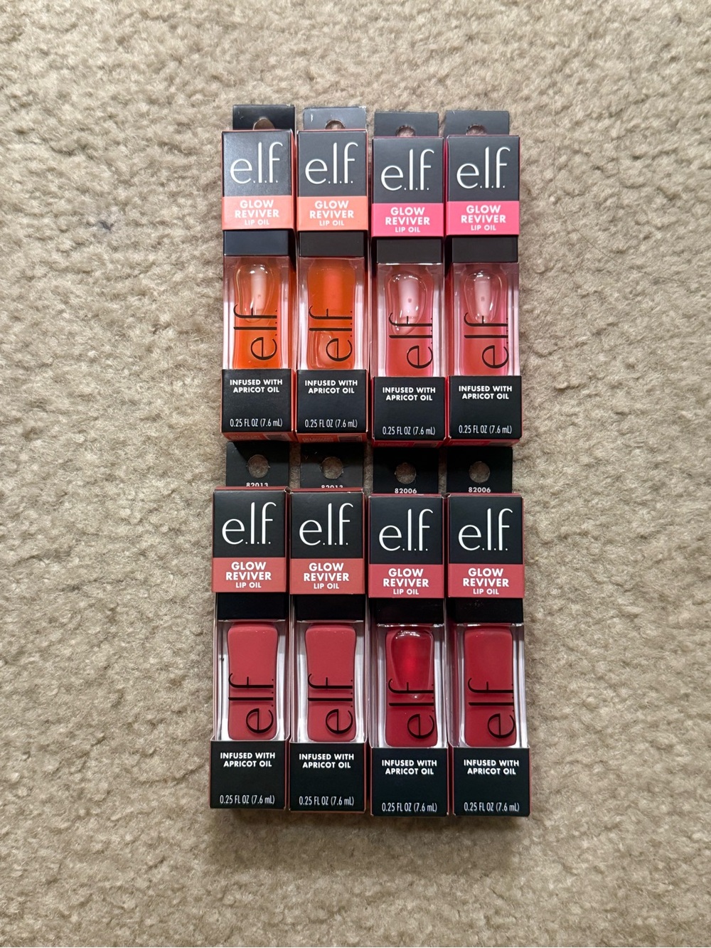 Elf Glow Reviver Lip Oil (Bundle of 8)